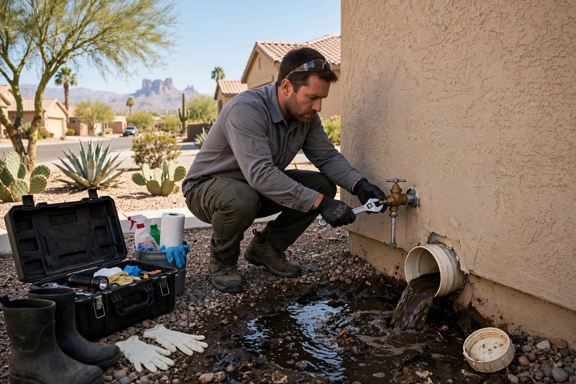 What to Do in the First 30 Minutes of a Sewer Backup in Tempe